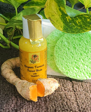 Load image into Gallery viewer, Skin***1.) Organic Turmeric Face Mask w/ (2) Sponges Included 2.) Organic Turmeric Facial Bar 3.) Organic Shea Butter (Face & Body) Moisturizer 4.) Organic Turmeric Body Scrub 5.) Organic Turmeric Set