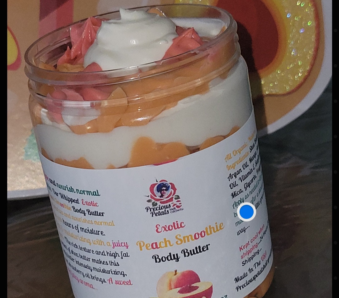 Variety of BUTTERS**Exotic Peach, Strawberry Milkshake, Exotic Passion Fruit, Exotic Pineapple, Cashemere, Strawberry Pound Cake Body Butter