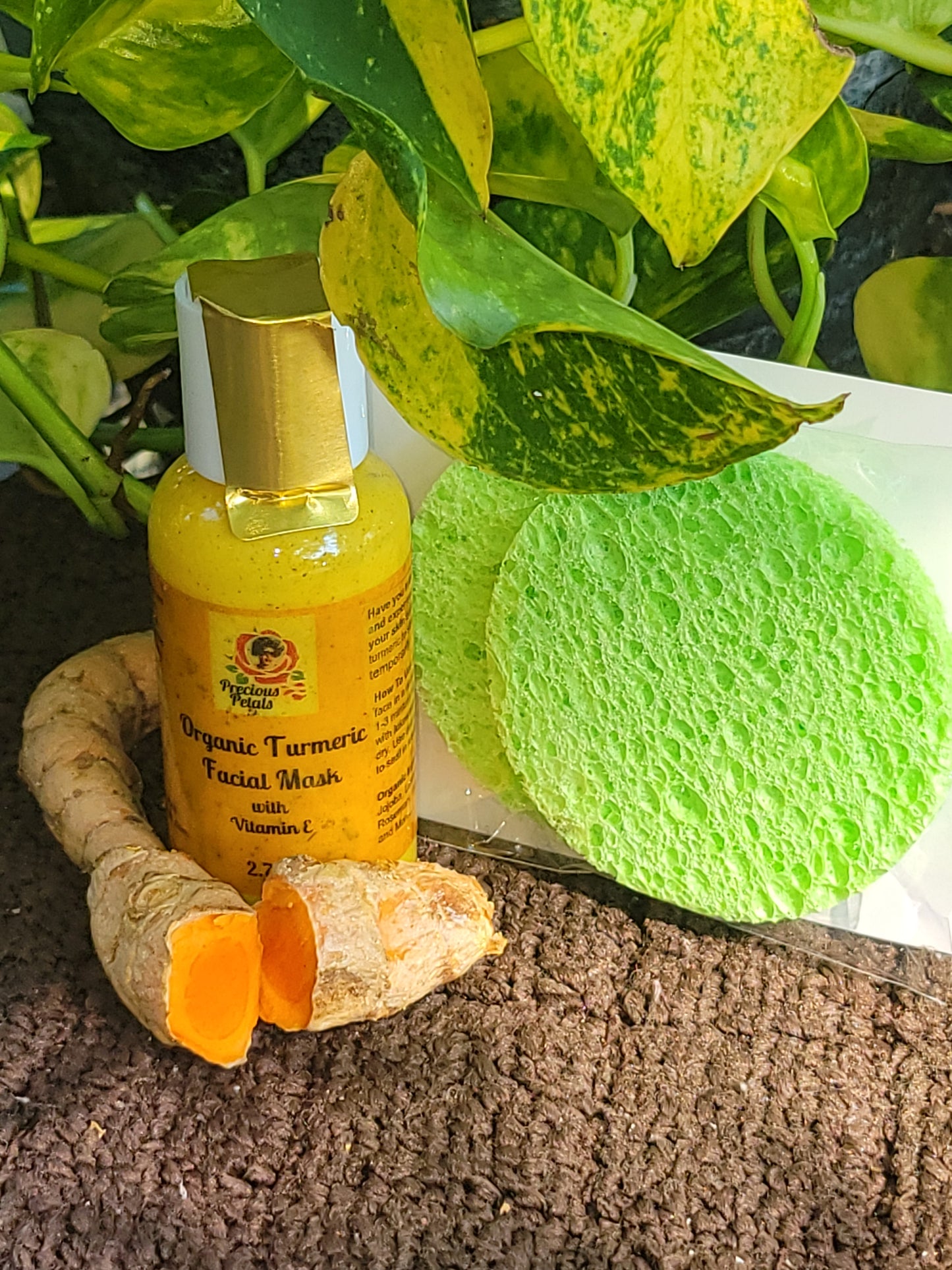 Skin●Turmeric Face Mask w/ (1) Sponge Included ●Organic Turmeric Facial Bar ●Organic Shea Butter (Face & Body) Moisturizer ●Organic Turmeric Body Scrub ●Organic Turmeric Set●