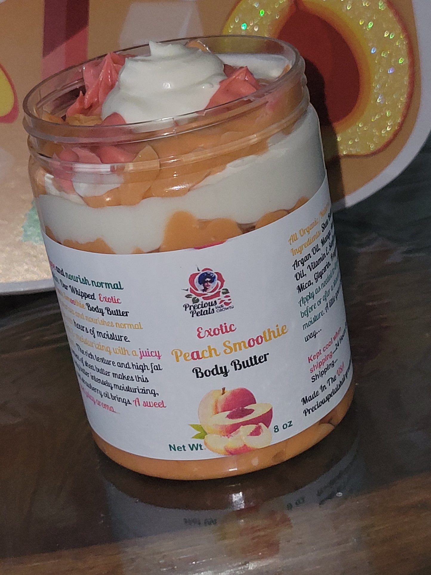 Variety of BUTTERS**Exotic Peach, Strawberry Milkshake, Exotic Passion Fruit, Exotic Pineapple, Cashemere, Strawberry Pound Cake Body Butter