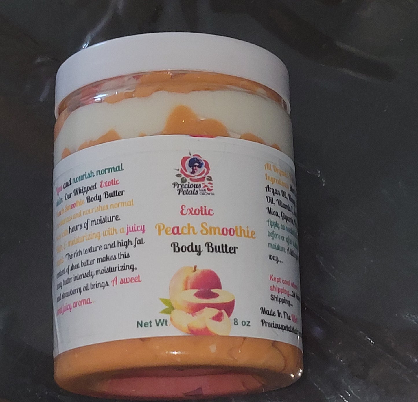 Variety of BUTTERS**Exotic Peach, Strawberry Milkshake, Exotic Passion Fruit, Exotic Pineapple, Cashemere, Strawberry Pound Cake Body Butter