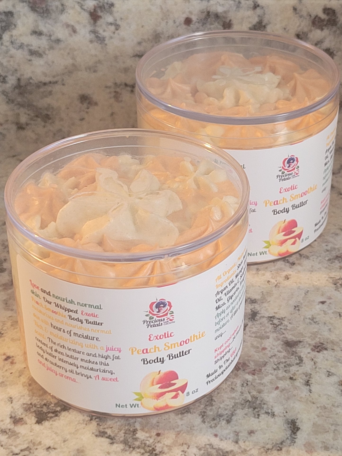 Variety of BUTTERS**Exotic Peach, Strawberry Milkshake, Exotic Passion Fruit, Exotic Pineapple, Cashemere, Strawberry Pound Cake Body Butter