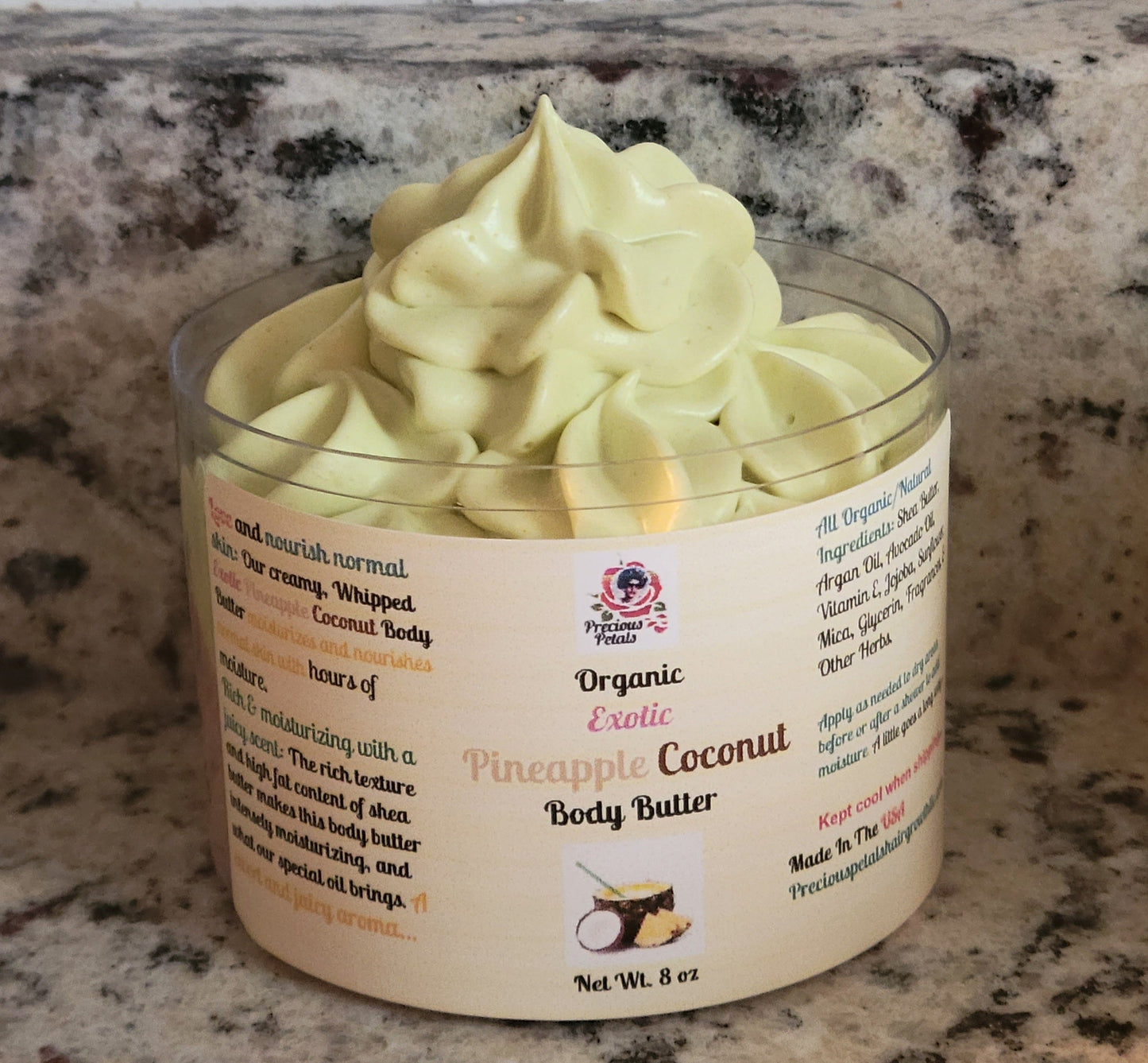Variety of BUTTERS**Exotic Peach, Strawberry Milkshake, Exotic Passion Fruit, Exotic Pineapple, Cashemere, Strawberry Pound Cake Body Butter