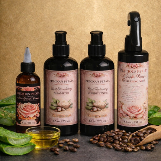 Hair Bundle- Root Stimulating Shampoo, Root Hydrating Conditioner, Hydrating Mist, & Hair Growth Serum