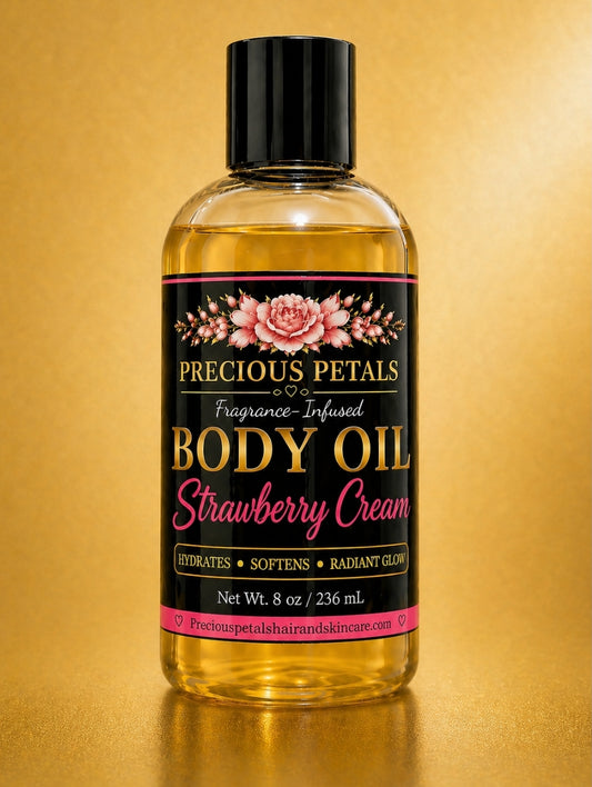 Body● Strawberry Cream Body Oil 8 oz