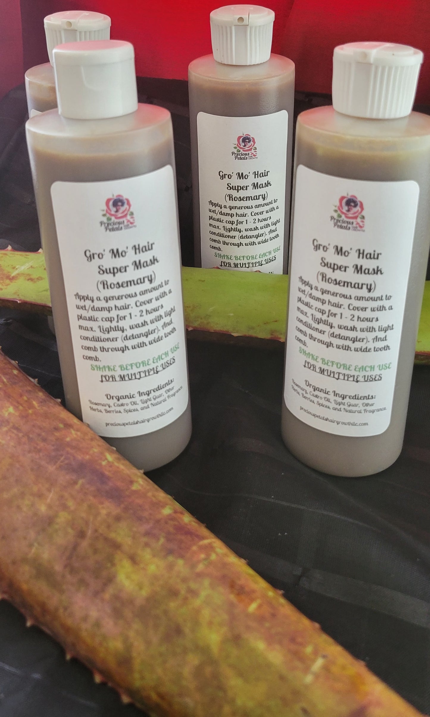 Hair: Gro' Mo' Hair Super Mask (plastic cap included)
